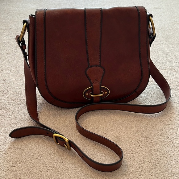 Fossil Bags Fossil Leather Flap Crossbody Poshmark